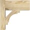 Ekena Millwork Merced Block Rough Sawn Outlooker, Douglas Fir, 6"W x 12"D x 12"H OUT06X12X12MRC05RDF - alternate 2